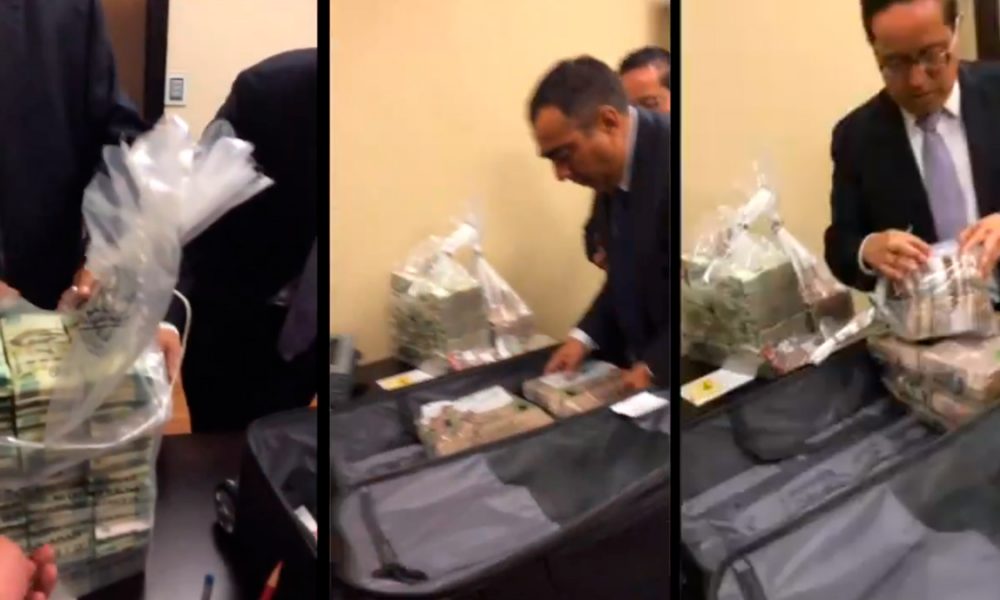 Filtran VÍDEO de ExFuncionario del Senado recibiendo bolsas de billetes