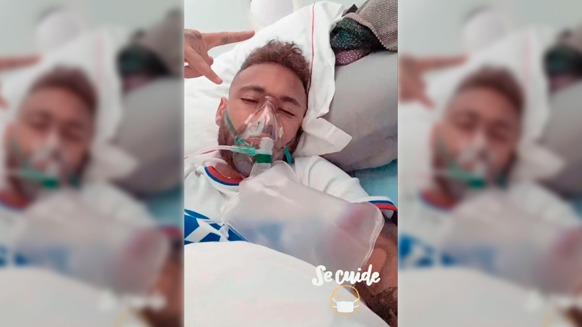 Neymar con un respirador a días de la final de Champions League