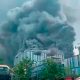 Edificio de Huawei sufre un incendio en Dongguan, CHINA