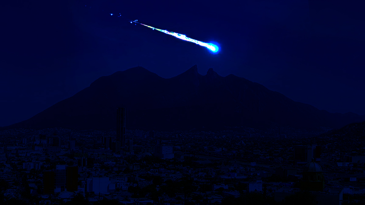 Reportan el avistamiento de un meteorito en Monterrey, Nuevo León