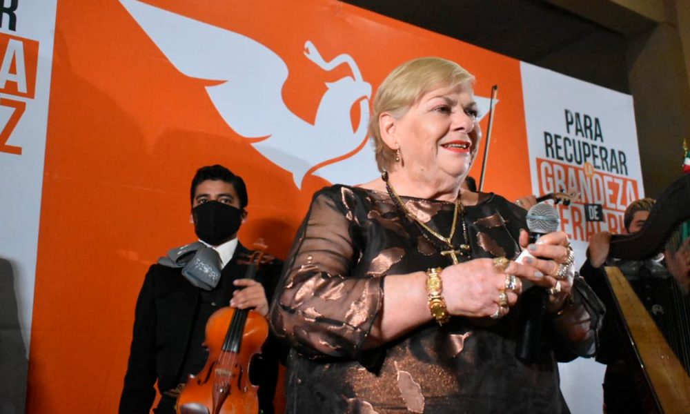 Paquita la del Barrio precandidata a diputada en Veracruz por MC