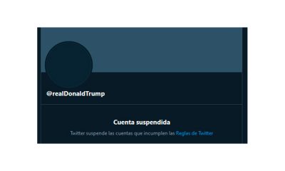 Twitter suspende permanentemente cuenta de Donald Trump