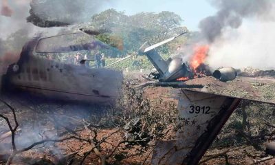 Se desploma una aeronave de la Sedena en Veracruz