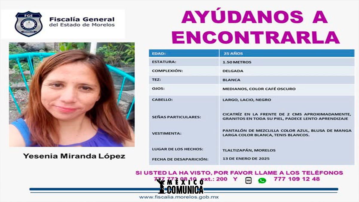 BUSQUEDA DE YESENIA MIRANDA LOPEZ 36 Sitio Web 22